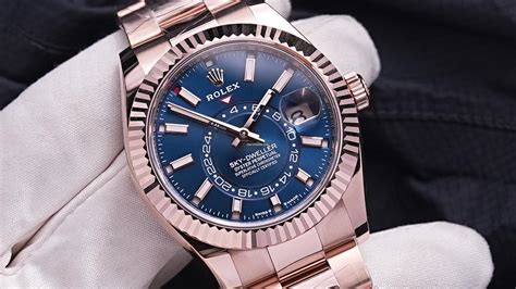 rolex sky dweller blue replica|rolex sky dweller retail price.